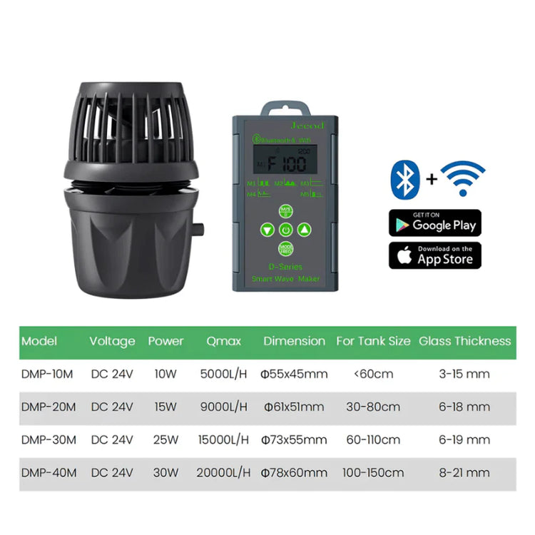 JEBAO Jecod DMP Wavemaker - (10M,20M,30M,40M) Wi-Fi/Bluetooth app control