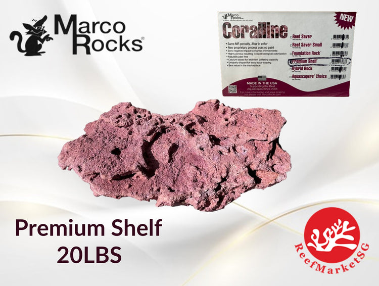 MARCO ROCKS Premium Aquarium Shelf Rock 20LBS CORALLINE