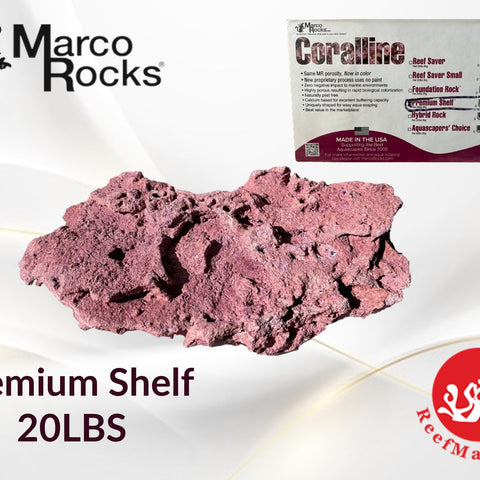 MARCO ROCKS Premium Aquarium Shelf Rock 20LBS CORALLINE