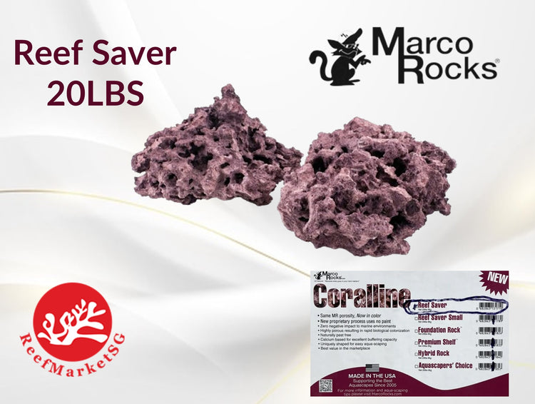 MARCO ROCKS ReefSaver Rocks 20LBS CORALLINE