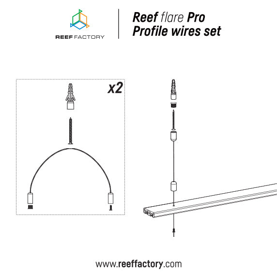 REEF FACTORY Reef Flare Pro PROFILE WIRE SET