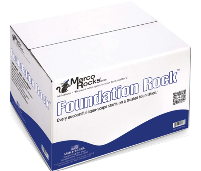 MARCO ROCKS Aquarium Foundation Rock - One Side Flat Cut 40LBS NATURAL COLOUR