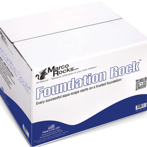 MARCO ROCKS Aquarium Foundation Rock - One Side Flat Cut 40LBS NATURAL COLOUR