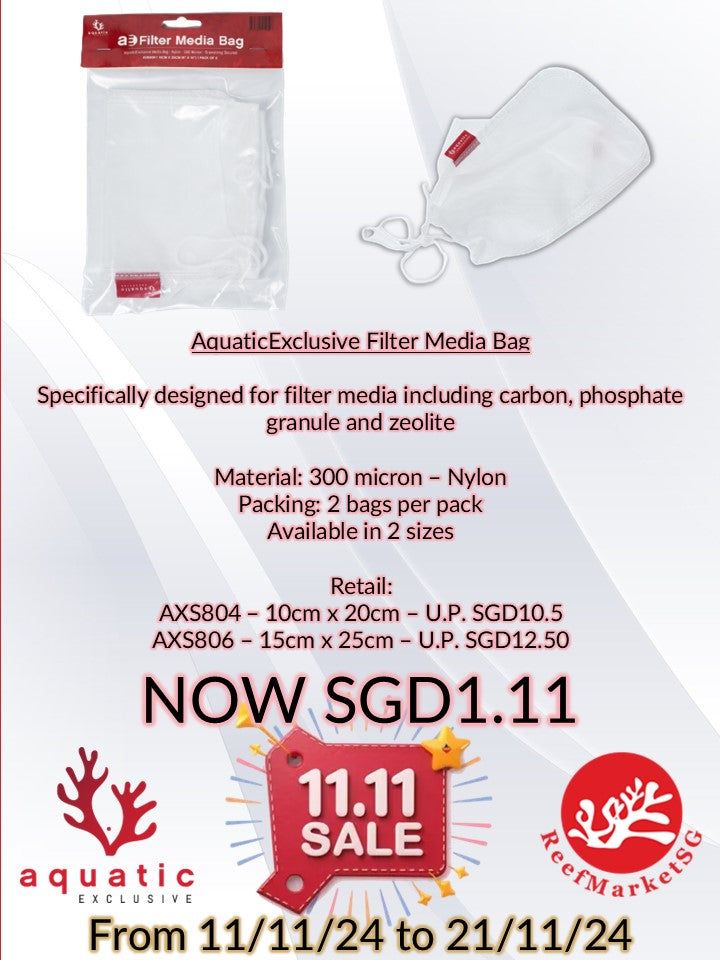 AQUATICEXCLUSIVE Filter Media Bag (300 MICRON - Nylon)